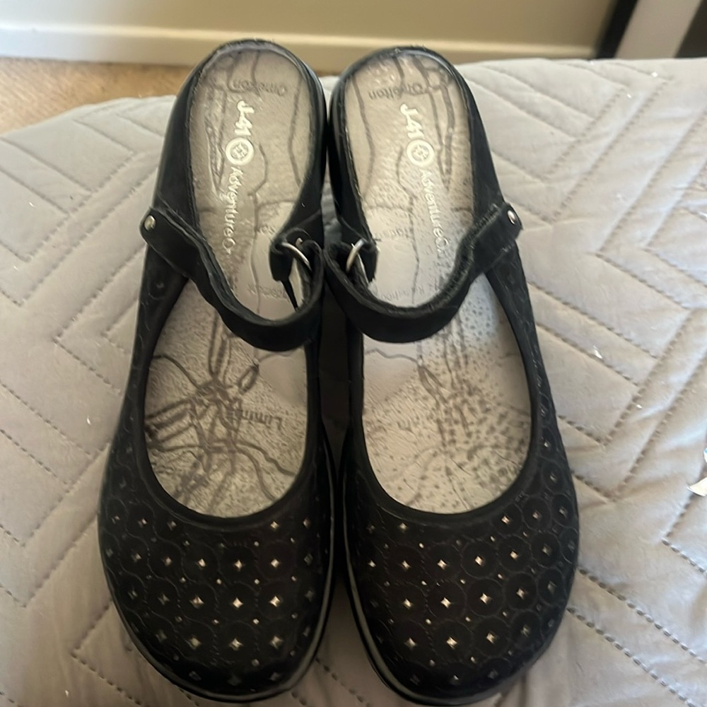 J41 Vintage retro clog shoes